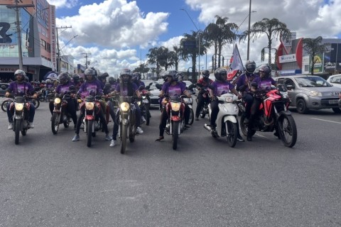 Feira de Santana | Violência contra a mulher | Motociclistas realizam primeira motociata contra a violência à mulher em Feira de Santana