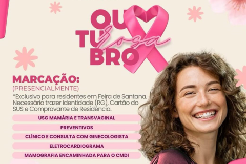 Câncer de mama | Outubro Rosa | Fundação Hospitalar de Feira de Santana lança campanha Outubro Rosa 2025