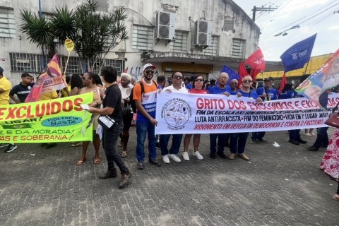Grito dos Excluídos | Escala 6x1 | Grito dos Excluídos leva pautas sociais e trabalhistas às ruas de Feira de Santana