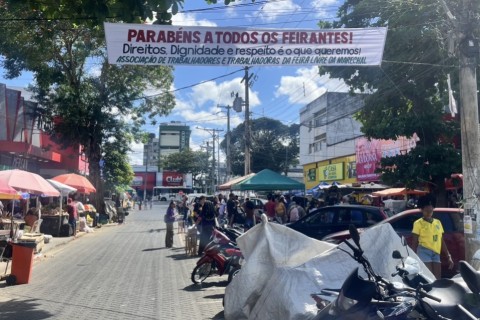 Dia do feirantes | Marechal Deodoro | Dia do Feirante: trabalhadores da Marechal Deodoro celebram, mas cobram banheiros e melhorias na estrutura