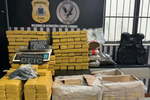 Polícia Civil | Tráfico de drogas | Mais de 200 kg de drogas são apreendidos em Feira de Santana